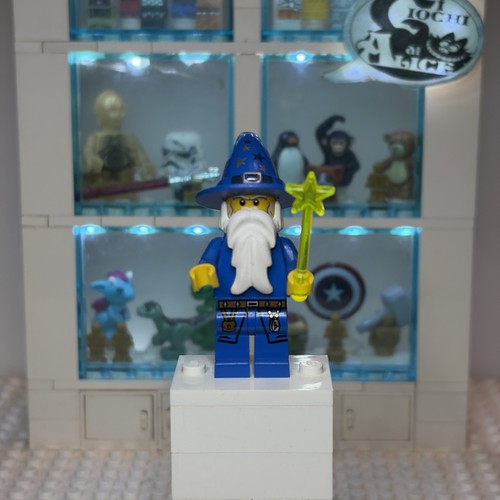 Lego minifigure blue wizard - lego,