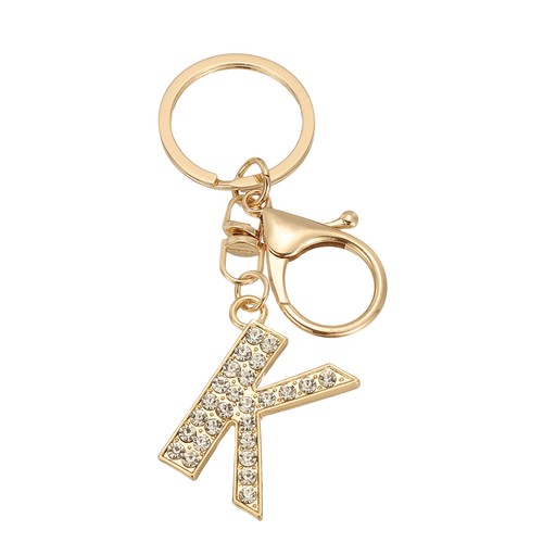 Letter key chain gold - letter,
