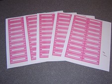 100 etichette juke box rosa