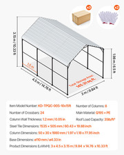 Carport in Metallo per