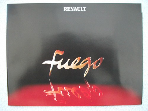 Brochure renault fuego 1981 - fuego, uk