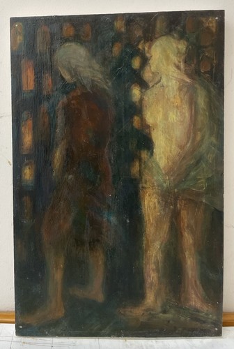 Quadro figurativo olio - , su