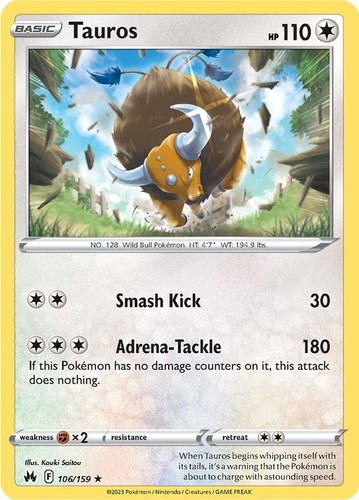Pokemon reverse holo - pokemon, tauros