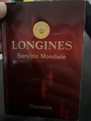 Longines libretto booklet - longines,