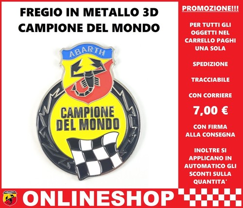 Fregio abarth campione del - fregio,