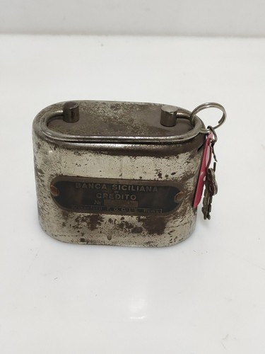 Salvadanaio metallo vintage - in,