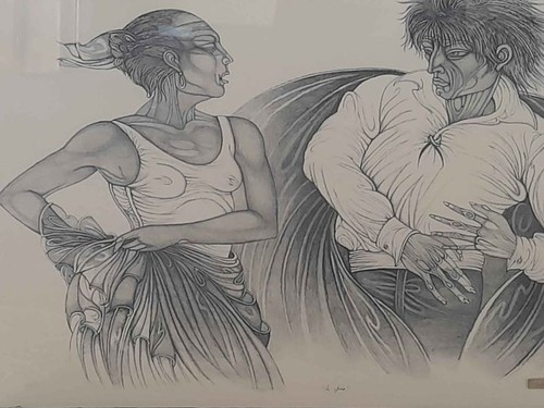 Pini giuliano litografia 60x80 - pini,