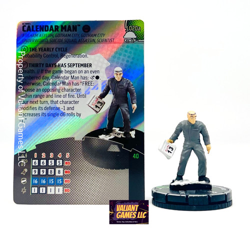 Heroclix calendario uomo - dc,