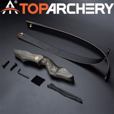 Riser in legno 60" tiro con l'arco arco ricurvo destro/sinistro bersaglio caccia 25-50 libbre