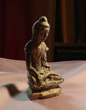 Statua Buddha in Legno Vecchia