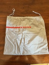 SACCA - ZAINO PRADA VINTAGE GYMSACK GRIGIO VIAGGIO.LUNA ROSSA.