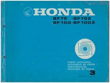 Catalogo Ricambi - Parts Catalogue - Motore Marino Honda BF75 BF100  ediz.1978