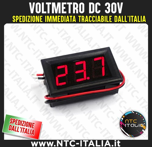 Voltmetro digitale 30v led - voltmetro,