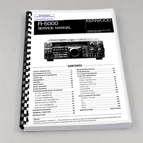 Kenwood 5000 manuale di - manuale,