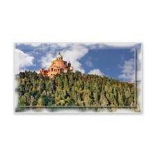 Lupia Quadro Tela Cornice stamp NEWEXT 75x135 BOLOGNA SANT. MADONNA S LUCA