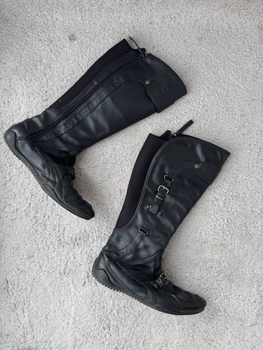 Stivali moto vintage neri