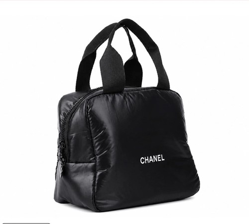 Chanel mini boston makeup bag - boston,