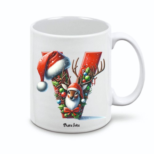 Tazza natale con - , lettere