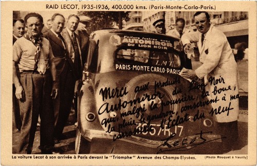 Raid lecot 1935 voiture - 1935-36,