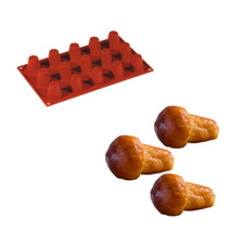 STAMPO MULTIPORZIONE BABA 15 IMPRONTE IN SILICONE PICCOLO - PAVONI