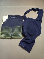 COMPLETO 2PZ SET MAGLIA CORTA +BODY  CICLISMO ROAD MTB BIOTEX 3 XL/XXL SLIM