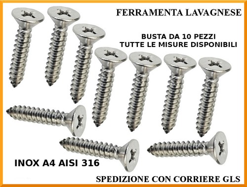 Viti autofilettanti inox - , a4