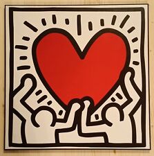 Quadro Stampa Famosa su pannello In legno MDF - Keith Haring - Love - Pop Art