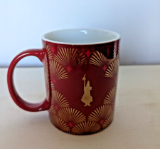 Bialetti Mug Decò Glamour Limited Edition tazza da cappuccino rossa e inziale F