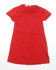 Abito H&M Bambina Rosso Fiocco