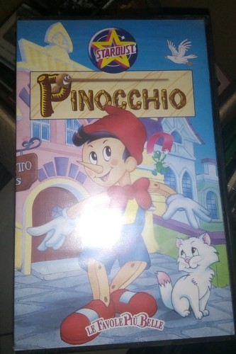 Vhs pinocchio videocassette - vhs,
