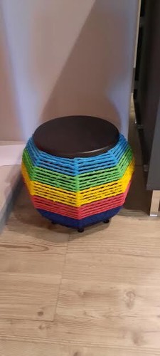 Pouf tavolini colorato - pouf,