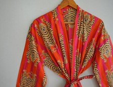 Indian Cotton Robe Long Kimono