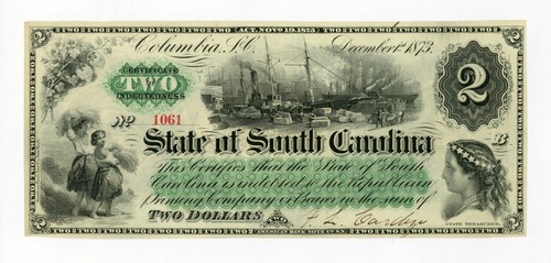 1873 banconota 2 dollari - cr.14,