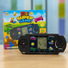 Console Portatile Elettronica Retro Game Boy Con 23 Giochi Regalo Natalizio