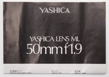 Manuale di istruzioni Yashica