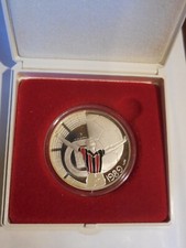 Calcio medaglia in argento