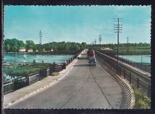 Cartolina vigevano ponte - ponte, sul