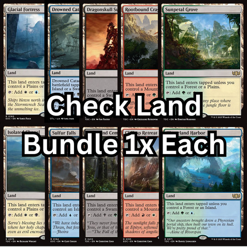 Set completo check lands - set,