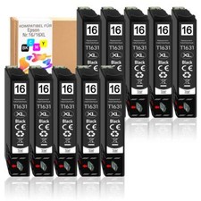 10 cartucce stampante Black