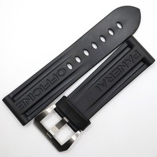 Cinturino gomma Panerai originale 24/22 misura media 115-75 con fibbia