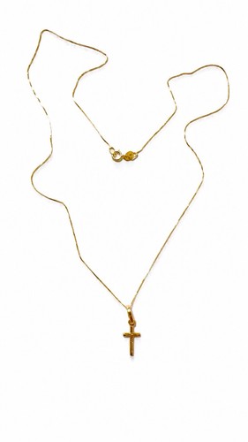 Collana con croce - con, oro