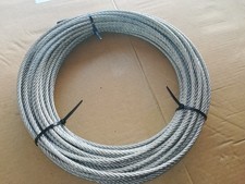 Fune Cavo Acciaio Zincato 72 Fili Diametro 6 mm. 29 mt.