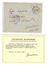 1944 REGNO RSI  ADDESTRAMENTO IN GERMANIA DIVISIONE SAN MARCO  CON CERTIFICATO