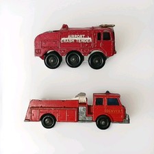 Lotto Lesney (Matchbox) Mezzi Antincendio Vintage Anni 60 