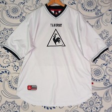 LE COQ SPORTIF T&M SPORT T SHIRT WORKOUT ALLENAMENTO SOCCER APPAREAL GARMENT 
