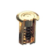 POZZETTO A MOLLA OTTONE LUCIDO D 12X30 MM* (50,0 PZ)