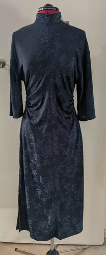 Abito kimono jacquard - blu, zara