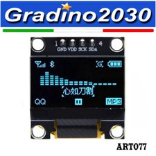Modulo Display OLED 0.96 I2C SSD1306 Blu/Nero per Arduino/Raspberry Pi