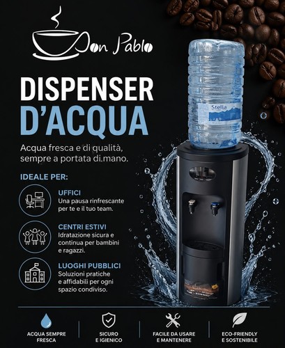 Dispenser acqua ufficio con - acqua,