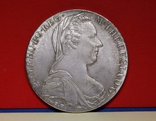 Tallero Maria Teresa d'Austria 1780 fedele copia moneta molto bella